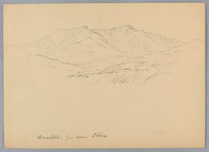 Mt. Mansfield vanuit de buurt van Stowe, Vermont door Daniel Huntington