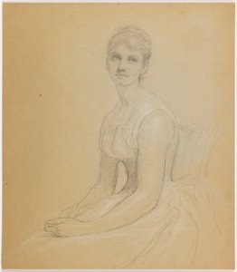 Schets voor Portret van een vrouw door Daniel Huntington