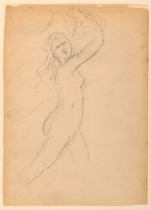 Schets voor een Bacchante