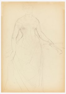 Schets voor een Portret van Bella Worsham door Daniel Huntington