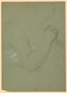 Studie voor een Magdalena, F door Daniel Huntington