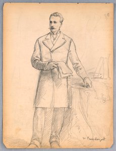 Studie voor portret van James Prendergast door Daniel Huntington