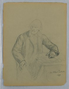 Studie voor een Portret van Albert Gallatin, Zittend