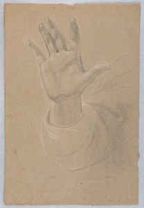 Studie van Hand voor "Vroege Christelijke Martelaren" door Daniel Huntington