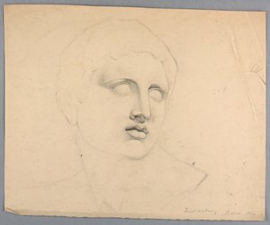 Studie van Marcus Antonius van een standbeeld door Daniel Huntington