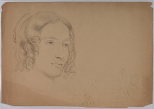 Studie van een Vrouwenhoofd door Daniel Huntington