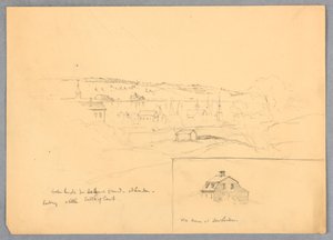 Uitzicht op Groton Heights vanuit New London door Daniel Huntington