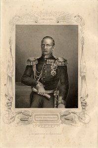 Portret van Prins Mikhail Dmitrievich Gorchakov 1795-1861, 1856 door Daniel John Pound