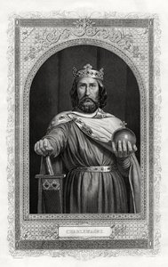 Karel de Grote, koning van de Franken, 1875 door Daniel John Pound