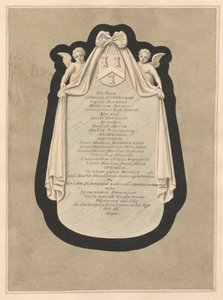 Gedenkteken voor Carous Scarburgh van Cranford Church door Daniel Lysons
