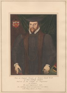 Portret van James Good, M.D. van New College Oxford door Daniel Lysons