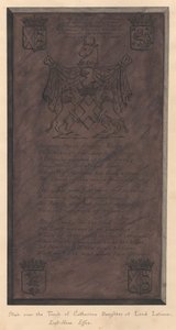 Grafsteen van Catherine, dochter van Lord Latimer, uit East Ham Church