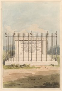 De omgeving van Londen: Graf van George Earl of Macartney, vanuit Chiswick Churchyard