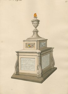 Graf van William Hogarth en mevrouw Jane Hogarth uit Chiswick