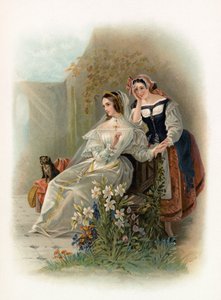 Olivia en Maria uit Driekoningenavond door Daniel Maclise