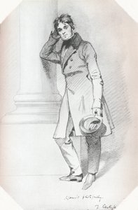 Portret van Thomas Carlyle, historicus en filosoof, ca. 1830 door Daniel Maclise