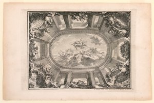Plaat in Nouveaux livres de peintures de salles et d’escaliers (Nieuwe boeken over schilderijen voor kamers en trappen) door Daniel Marot