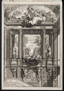 Trap in het paleis van Voorst in Nederland door Daniel Marot
