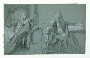 Studie voor William Murray, Eerste Graaf van Mansfield, 1782-1783 door Daniel Mytens