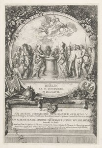 Allegorie op het huwelijk van Willem V en Wilhelmina van Pruisen, 1767