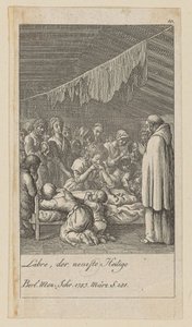 Blad 10 uit de reeks "Modedwaasheden" door Daniel Nikolaus Chodowiecki