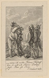 Plaat 12 bij Shakespeares "Koning Hendrik IV" door Daniel Nikolaus Chodowiecki