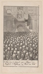 Blad 4 van „Afbeeldingen uit de moderne geschiedenis“ door Daniel Nikolaus Chodowiecki