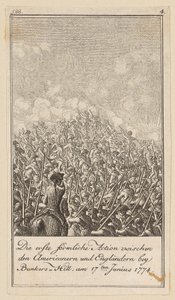 Blad 4 van de reeks bij het essay „De geschiedenis van de revolutie van Noord-Amerika“, door M. C. Sprengel. door Daniel Nikolaus Chodowiecki