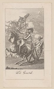 Generaal, blad 2 uit de reeks "De dodendans" door Daniel Nikolaus Chodowiecki