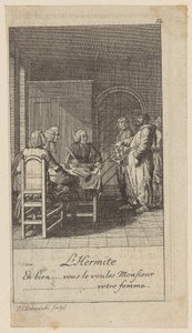 De kluizenaar door Daniel Nikolaus Chodowiecki