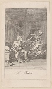 Moeder, blad 1 uit de reeks „De dodendans” door Daniel Nikolaus Chodowiecki