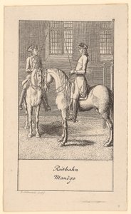 Rijbaan door Daniel Nikolaus Chodowiecki