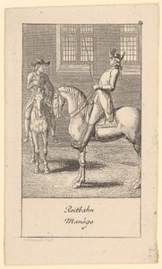 Rijbaan door Daniel Nikolaus Chodowiecki