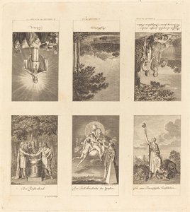 Zes Grote Gebeurtenissen van 1780-1790 door Daniel Nikolaus Chodowiecki