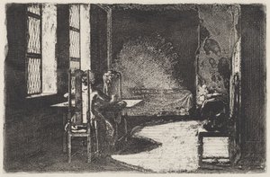 De kunstenaar in de kamer van zijn moeder, Danzig