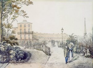 The Crescent, Cheltenham, 1821 door Daniel Thomas Egerton