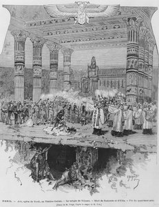 De Tempel van Vulcanus met de dood van Radames en Aida, scène uit Act IV van 