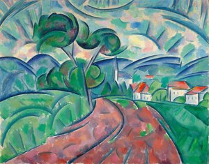 De weg naar het dorp; La route au village, ca. 1908-1912