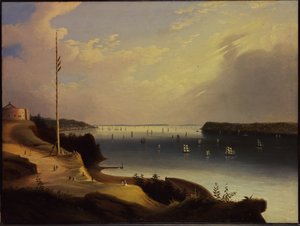 Haven van New York, c.1835 door Daniel Wadsworth