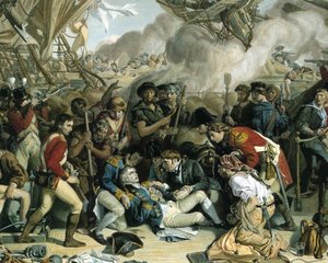 De dood van Nelson, detail van het onderste dek van de Victory, 1863-65