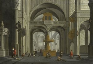 Kerkinterieur door Daniel de Blieck