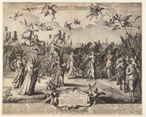 De triomfwagen van prins Hendrik van Oranje door Daniël van den Bremden