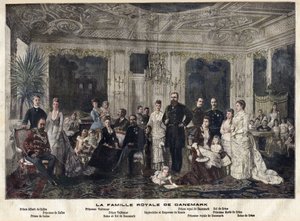 De koninklijke familie van Denemarken door Danish School
