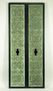 Twee Liftpanelen, 1894-1895 door Dankmar Adler