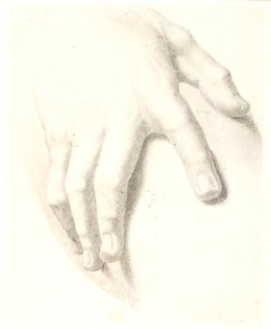 Studie van een hand door Dankvart Dreyer