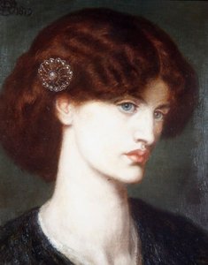 Beatrice, een portret van Jane Morris door Dante Gabriel Charles Rossetti