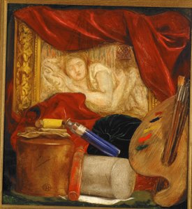 Flessen door Dante Gabriel Charles Rossetti