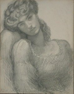 Mevrouw Morris (1839-1914) door Dante Gabriel Charles Rossetti