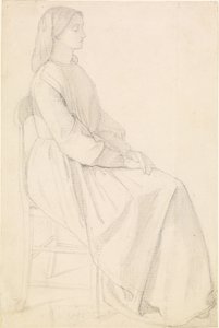 Portret van Elizabeth Siddal door Dante Gabriel Charles Rossetti