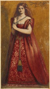 Rood Gekleed door Dante Gabriel Charles Rossetti